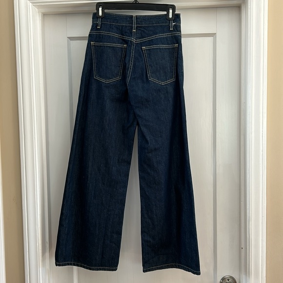 Eve Denim “Charlotte” Jean in raw dark denim. Size 26 - Picture 3 of 4